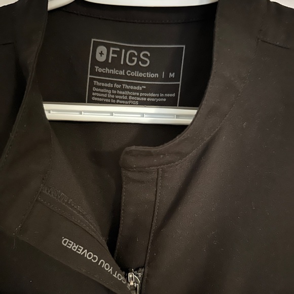 Figs Black Women's Jumpsuit with Zipper - Picture 2 of 3